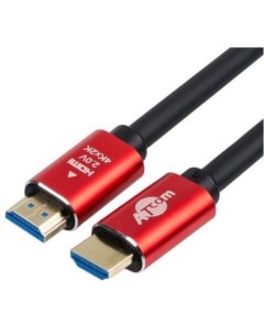 Кабель HDMI 3 m Red Gold в пакете VER 2 0 Atcom