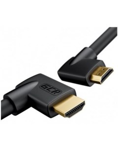 GCR Кабель 2 0m HDMI 2 0 M правый угол M правый угол черный HDR 4 2 2 Ultra HD 4K 60 fps 60Hz 5K 30H Green connection