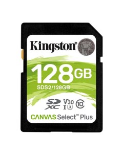 Карта памяти Canvas Select 128 ГБ SDS2 128GB Kingston