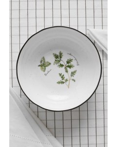 Тарелка суповая из фарфора Herbarium 18 см Easy life