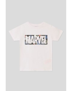 Хлопковая футболка с принтом Marvel Name it