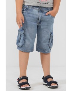 Джинсовые шорты с накладными карманами Ido