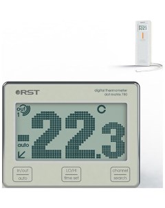 Термометр с радиодатчиком dot matrix 780 02780 шампань Rst