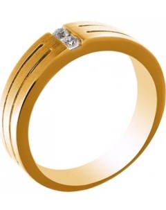 Кольцо с 2 бриллиантами из жёлтого золота Джей ви