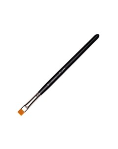 Кисть для бровей 10 плоская синтетика ручка черная профессиональная M.art