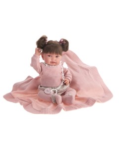 Кукла малышка Ника в розовом мягконабивная 40 см Munecas antonio juan