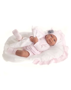 Кукла младенец Аманда в розовом мягконабивная 40 см Munecas antonio juan