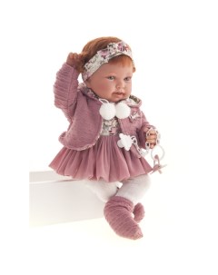 Кукла малышка Саманта в розовом 40 см Munecas antonio juan