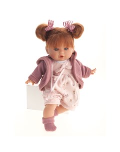 Кукла озвученная Оливия в розовом мягконабивная 30 см Munecas antonio juan