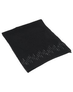 Черный кашемировый шарф с кристаллами Swarovski 168х33 см William sharp