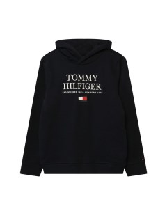 Худи с логотипом бренда Tommy hilfiger