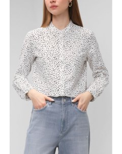 Хлопковая блуза с принтом Esprit casual