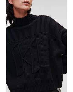 Шерстяной пуловер с декором из сутажа Karl lagerfeld