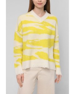 Шерстяной пуловер с v образным вырезом Allsaints
