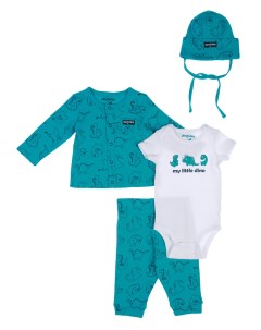 Комплект для мальчика боди кофточка шапочка штанишки Playtoday newborn-baby