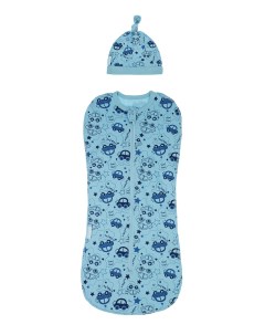 Комплект пеленка кокон чепчик для мальчика Playtoday newborn