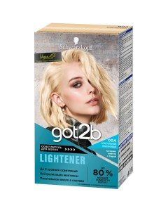 Осветлитель для волос Lightened Кристальный платиновый 142 мл Got2b