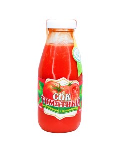 Сок томатный с мякотью восстановленный в стеклянной бутылке 310 мл Ставропольский мк