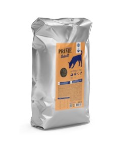 ADULT Полнорационный сухой корм для взрослых собак всех пород с ягненком 15 кг Prime