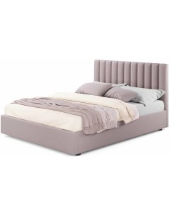 Мягкая кровать Olivia 1400 лиловая с подъемным механизмом Bravo