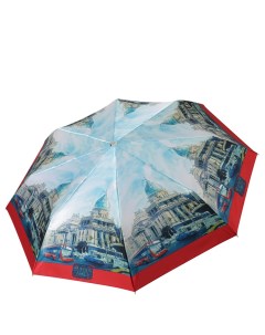 Зонт женский L 20108 8 голубой Fabretti