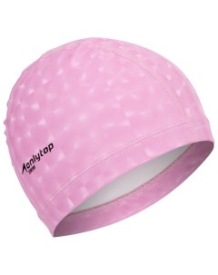 Шапочка для плавания взрослая тканевая обхват 54 60 см цвет розовый Onlytop