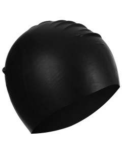 Шапочка для плавания взрослая резиновая обхват 54 60 см цвет чёрный Onlytop