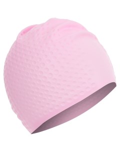 Шапочка для плавания взрослая массажная силиконовая обхват 54 60 см цвет розовый Onlytop