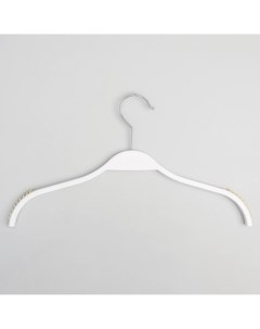 Вешалка плечики для одежды размер 40 44 антискользящие плечики цвет белый Nobrand
