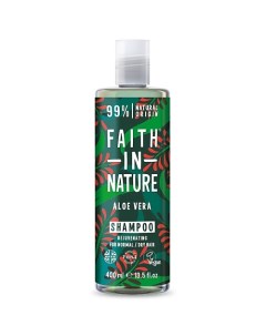 Шампунь для волос увлажняющий с соком алоэ веры для нормальных и сухих волос 400 Faith in nature