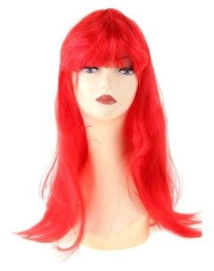 Карнавальный парик длинные прямые волосы цвет красный 120 г Nnb