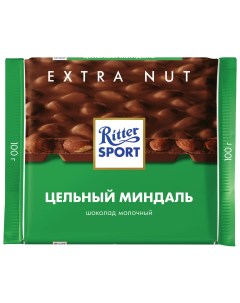 Шоколад Extra Nut молочный с цельным миндалем 100 г германия 7036 Ritter sport