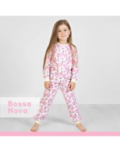Пижама для девочки лонгслив брюки 362В 356В Bossa nova