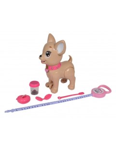 Интерактивная игрушка Собачка с поводком для прогулки 29 см Chi chi love