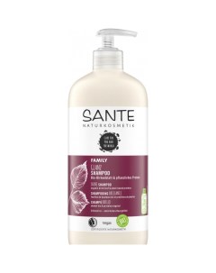Шампунь для блеска волос с био берёзой и растительными протеинами 500 мл Sante