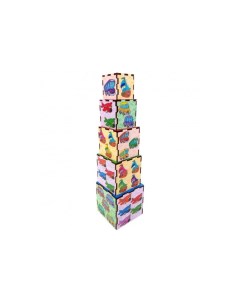 Деревянная игрушка Кубики пирамидки Транспорт Ань-янь