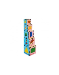 Деревянная игрушка Кубики пирамидки Формы Ань-янь