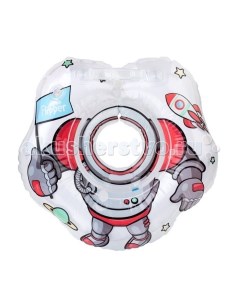 Круг для купания Flipper на шею для купания и плавания малышей Космонавт 3D дизайн Roxy kids