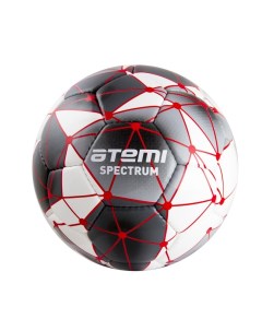 Мяч футбольный Spectrum р 5 бело серый Atemi