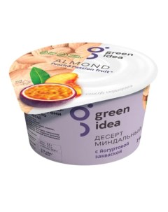 Десерт миндальный с персиком и маракуйей 140 г Green idea