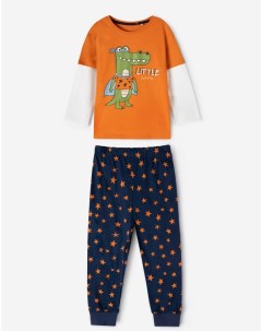 Пижама с принтом динозавра для мальчика Gloria jeans
