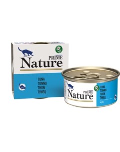 Консервированный корм для кошек тунец в желе 85 гр Prime nature