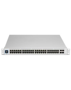 Коммутатор Ubiquiti Switch Pro 48 PoE 40 хGbRJ45 PoE 802 3af at 8xGbRJ45 PoE802 3bt 4x1 10G SFP USW  Ubiquiti networks