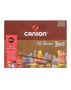 Альбом склейка для пастели Mi Teintes Touch 24х32 см 12 л 350 г 4 цв Canson