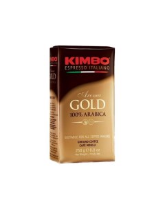 Кофе Gold 100 Arabica натуральный жареный молотый 250 г Kimbo