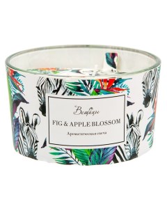 Ароматическая свеча Fig Apple Blossom в стекле Вещицы