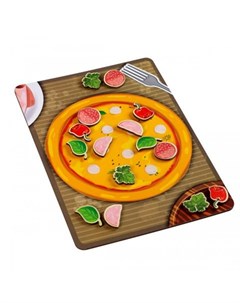 Деревянная игрушка Игровой набор Липучка Пицца с колбасой Paremo