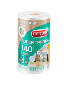 Супер тряпка Econom с тиснением в рулоне 140 листов Unicum