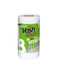 Бумажные Super полотенца Eco Friendly 260 листов Vash gold