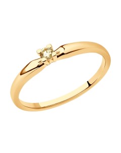 Кольцо из золота с бриллиантом Sokolov